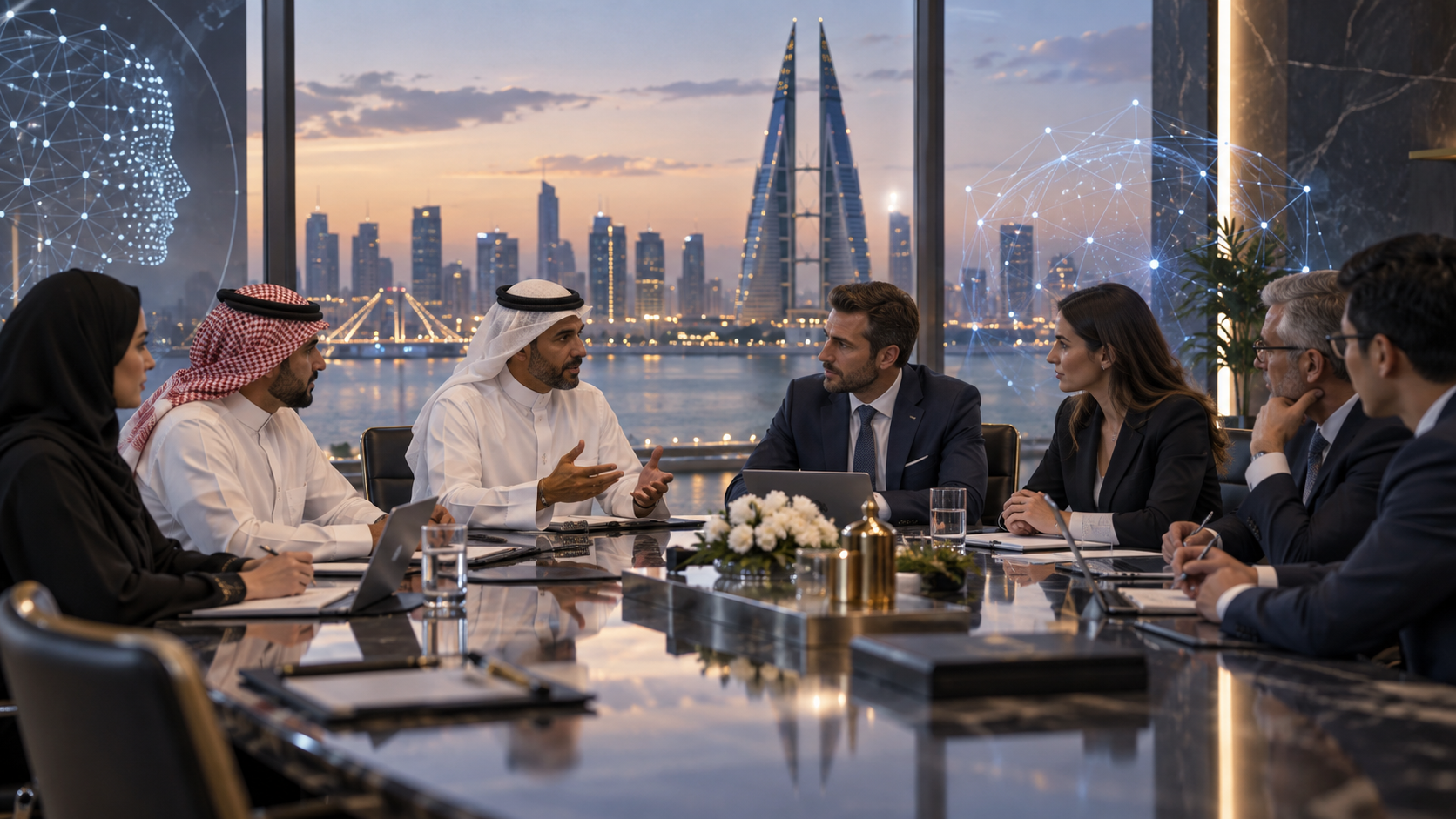 Bahrain and US technology cooperation represented through a formal AI partnership setting