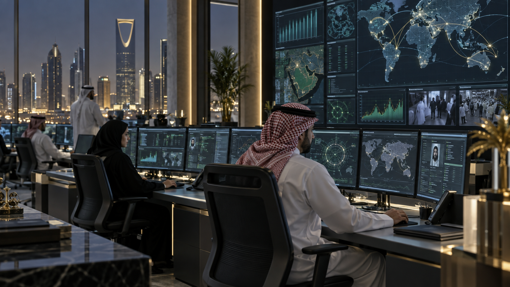 Saudi enterprise AI operations centre focused on regulated financial workflows