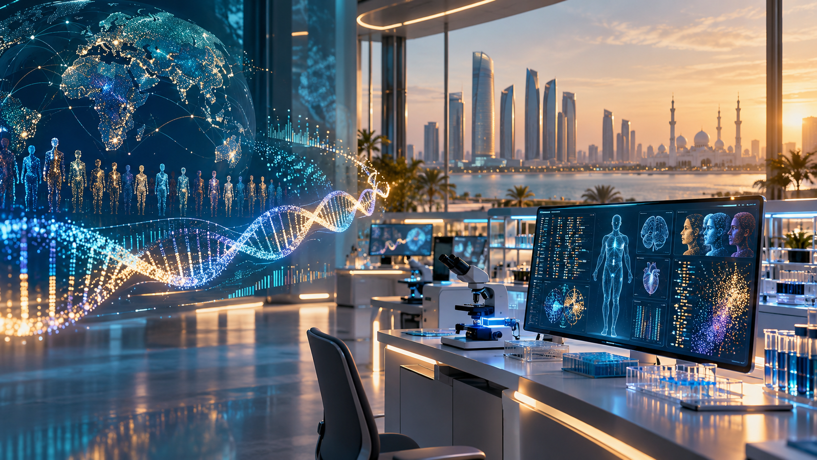 Genomic and clinical data visualised in an Abu Dhabi computational biology laboratory