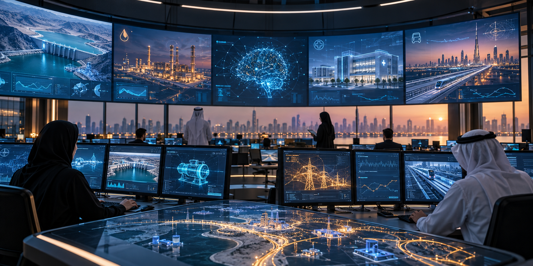 Engineers evaluating agentic AI systems for critical infrastructure in the UAE