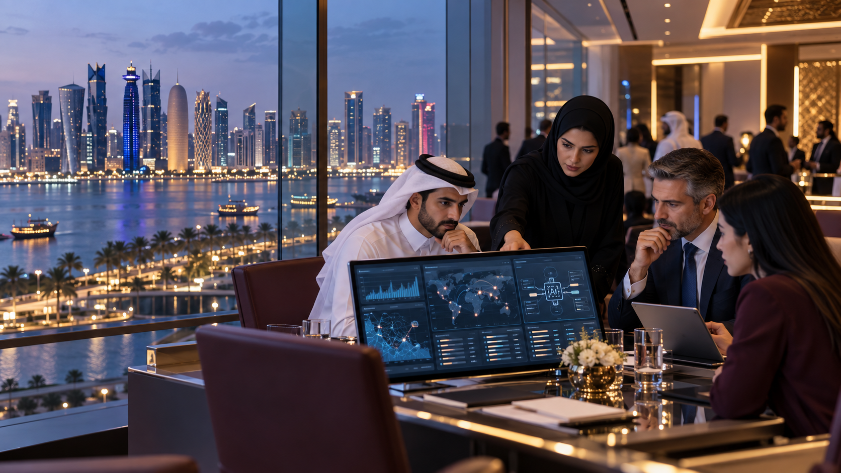 Doha finance and technology leaders examining responsible AI for banking and digital assets