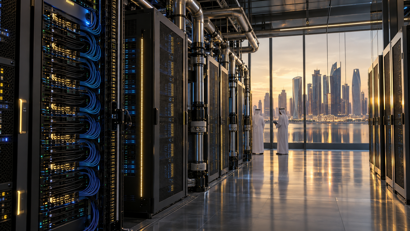 High-performance enterprise AI computing infrastructure in a Qatar-linked investment context