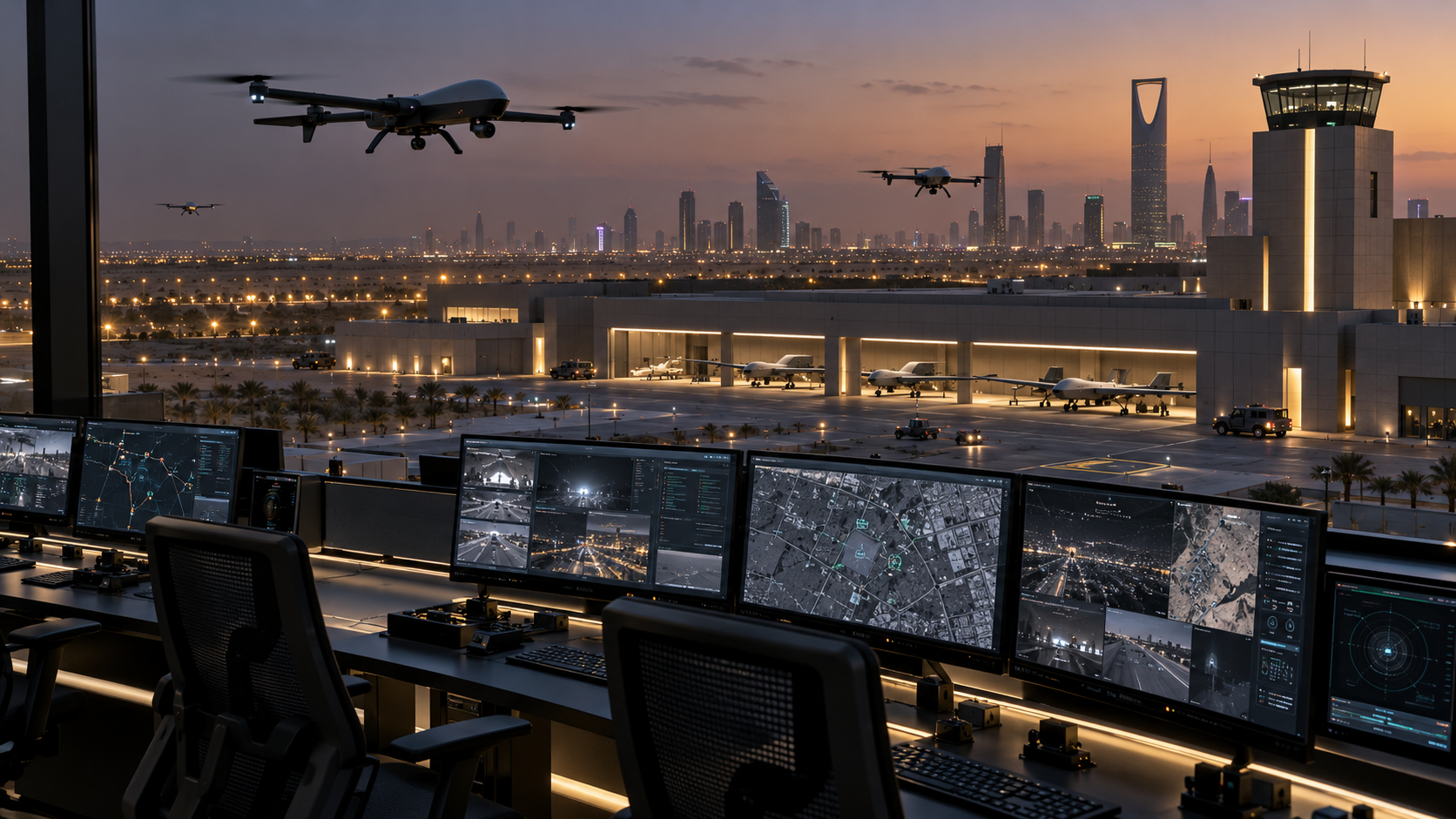 AI-supported security command and UAV operations centre in Saudi Arabia