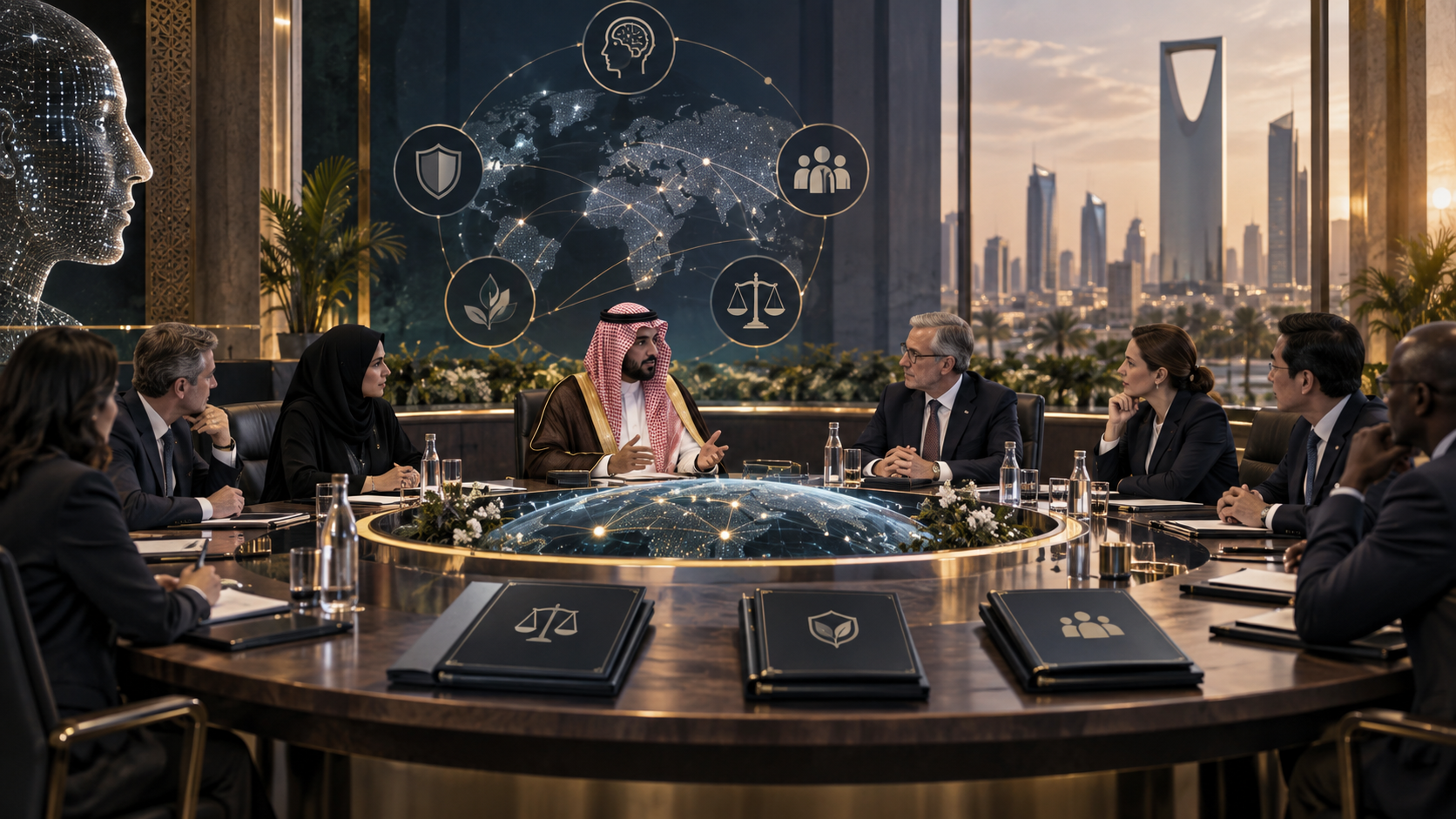 International AI governance roundtable with Saudi institutional participation
